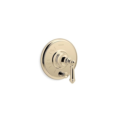 Kohler Artifacts Rite-Temp Vlv Trm W/Div, Lvr T72768-4-AF